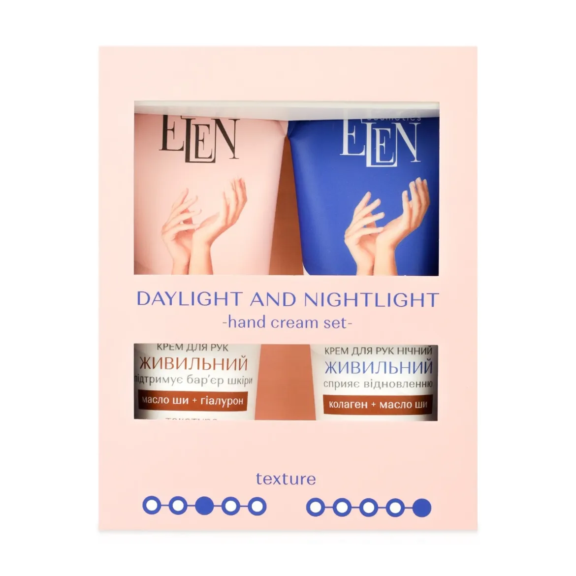 ELEN cosmetics cosmetics набір кремів для рук Daylight and Night