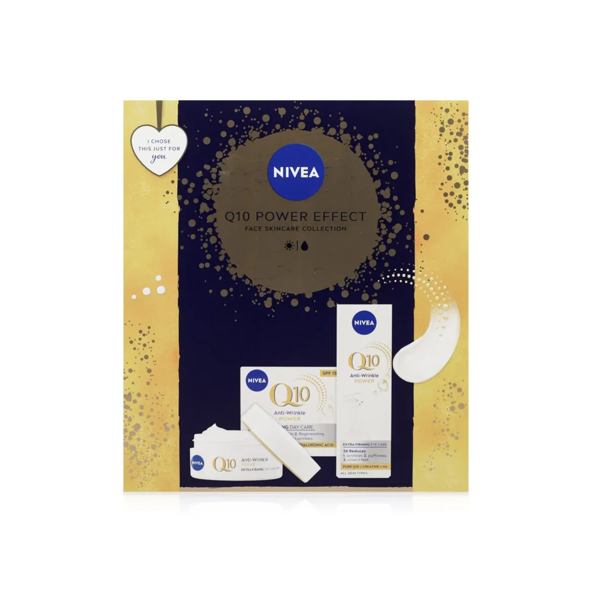 Nivea Q10 Power набір зміцнення від зморшок крем денний+під очі