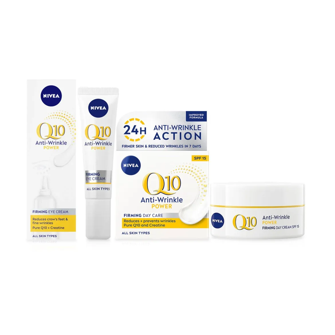 Nivea Q10 Power набір зміцнення від зморшок крем денний+під очі — Photo 1