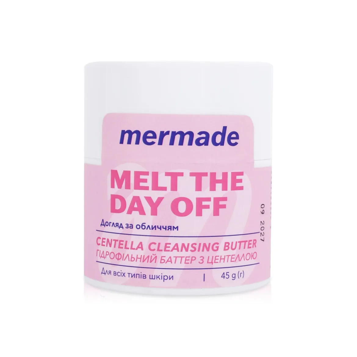 Mermade гідрофільний баттер для очищення обличчя Melt the day off 45г