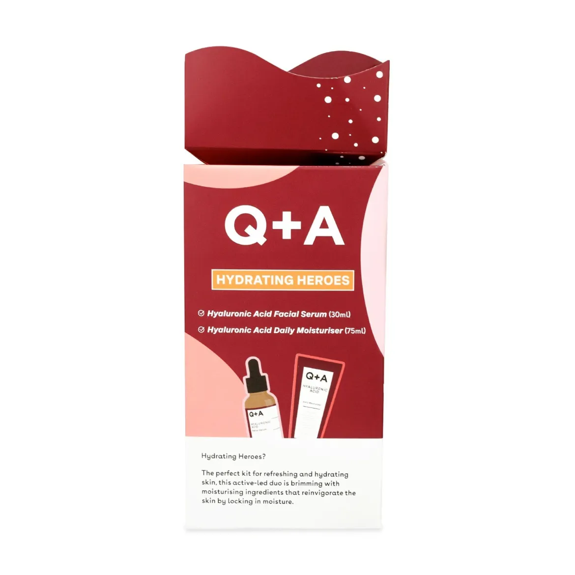 Q+A набір _для зволоження шкіри Q+A Hydrating Heroes Gift Set