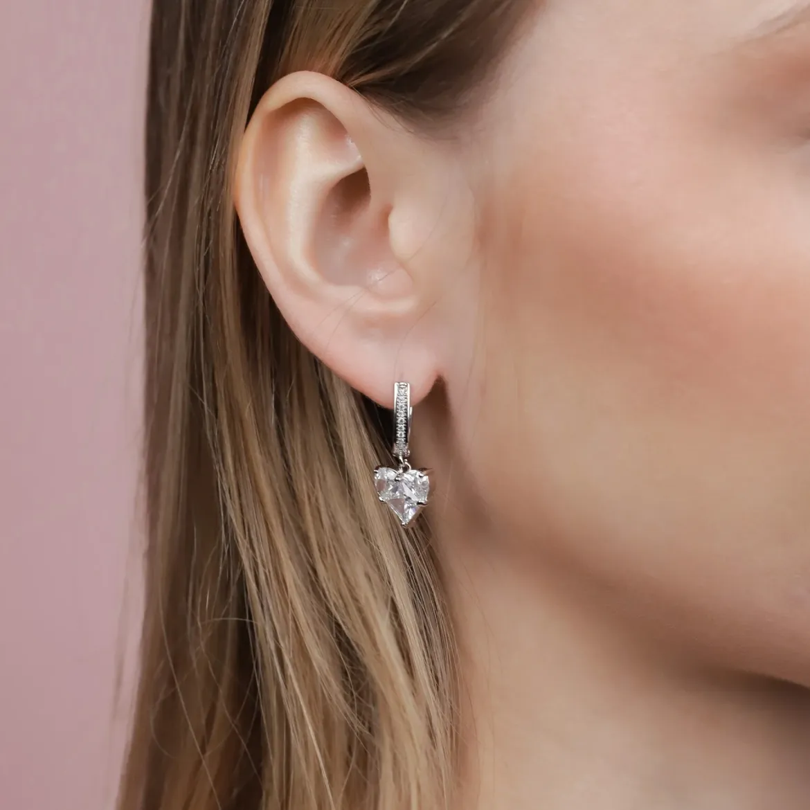 WOD Chik сережки 4* № 1 silver white — Photo 1