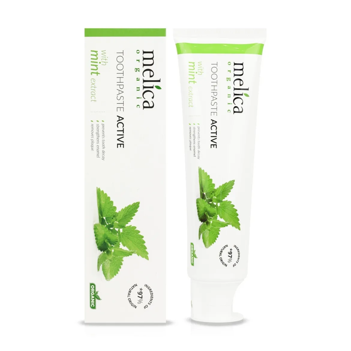 Melica Organic зубна паста з екстрактом м'яти 100мл