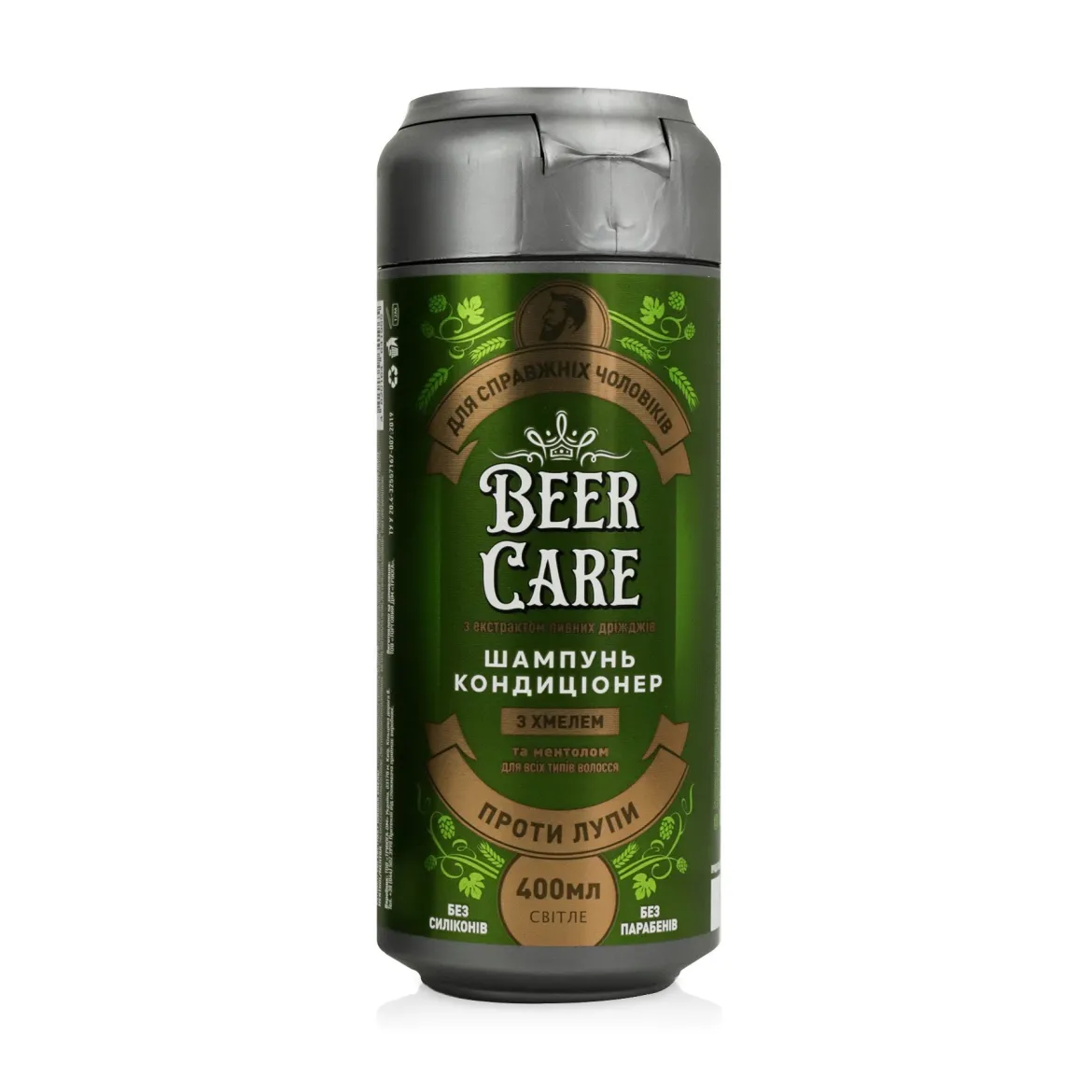 Beer Care шампунь-кондиціонер чоловічий з хмелем проти лупи 400мл