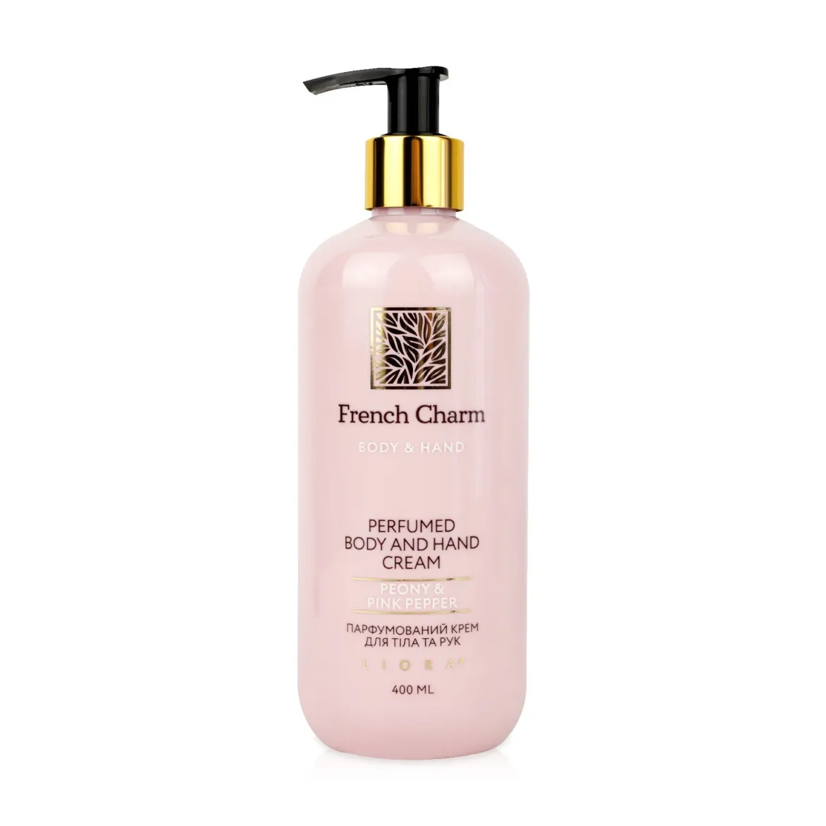 Liora French charm крем для тіла та рук peony &amp; pink pepper 400мл