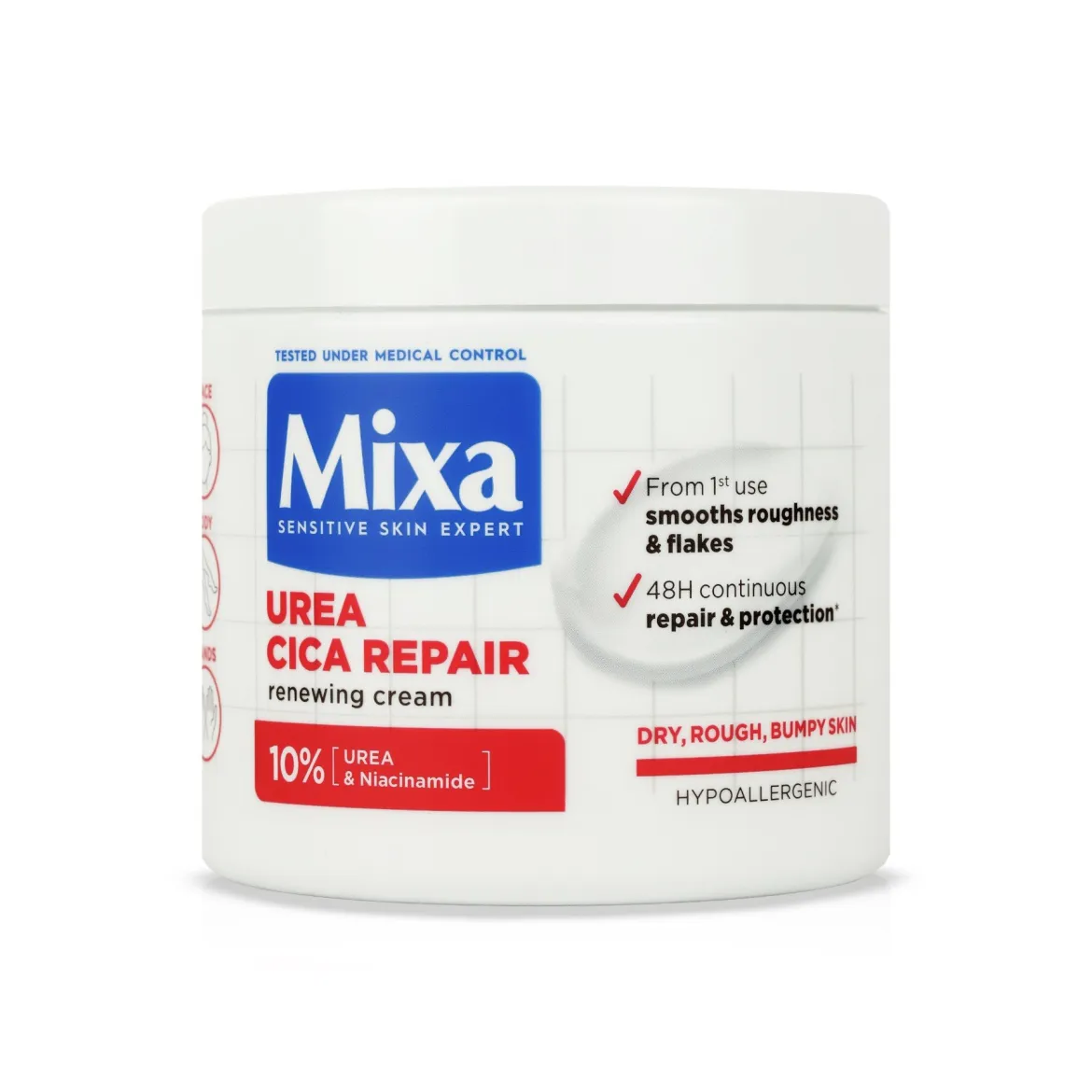 Mixa Urea Cica Repair універсальний крем для дуже сухої і огрубілої шкіри 400мл