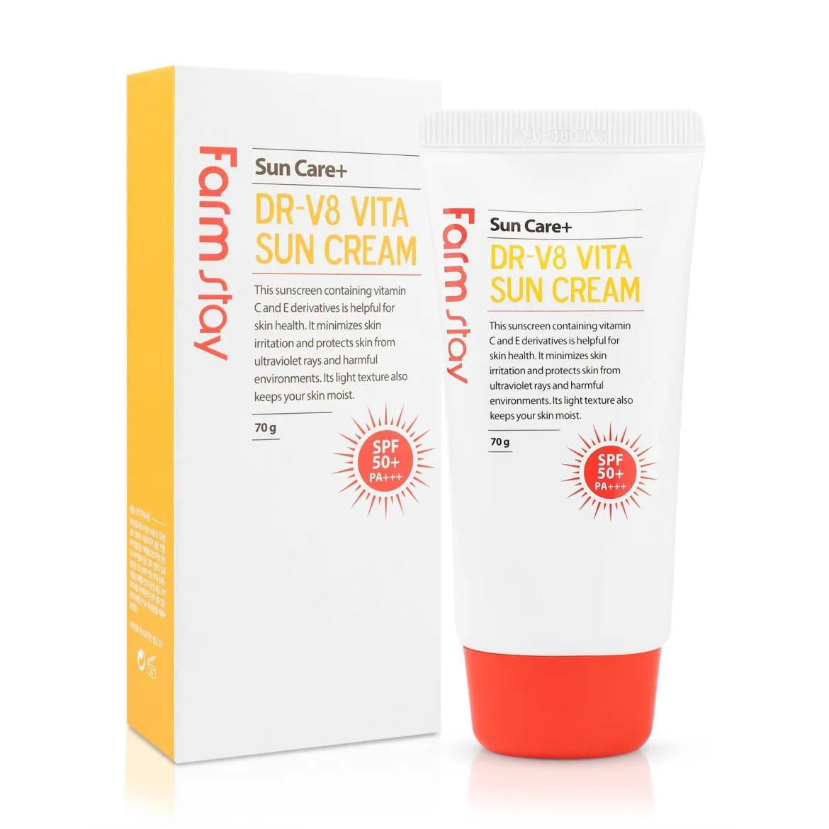 Farmstay сонцезахисний крем для обличчя вітамінний SPF50 70г
