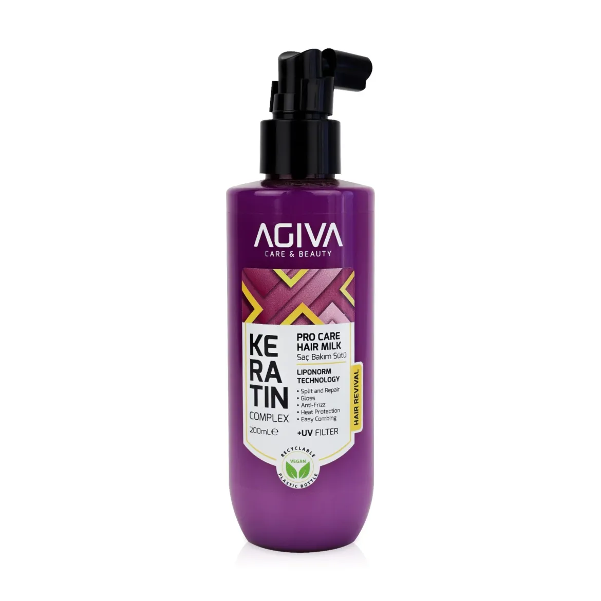 Agiva Keratin Complex молочко для волосся 200мл