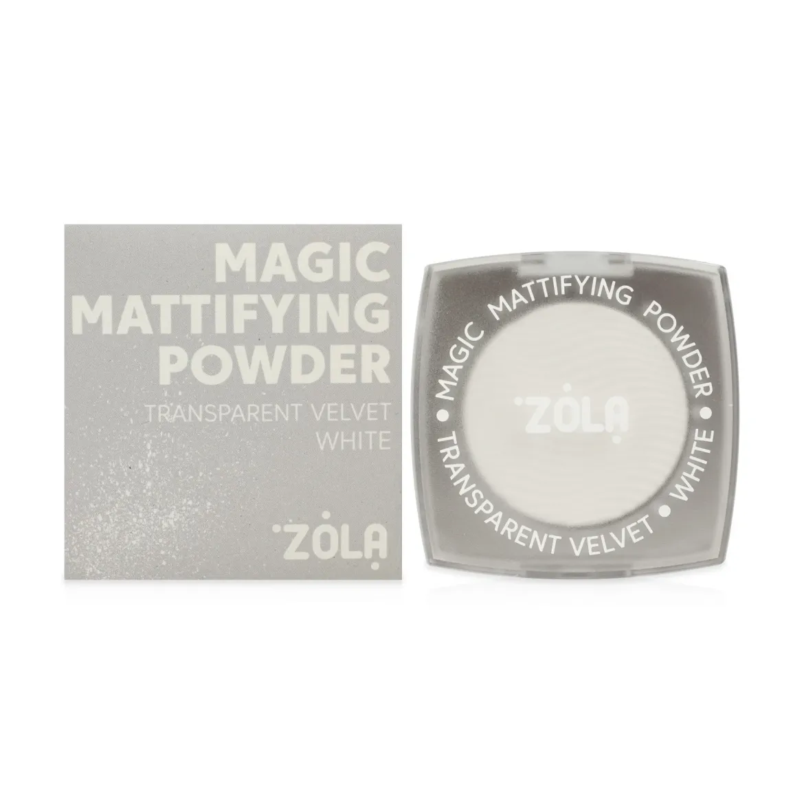 ZOLA Magic Mattifying Powder компактна пудра прозора