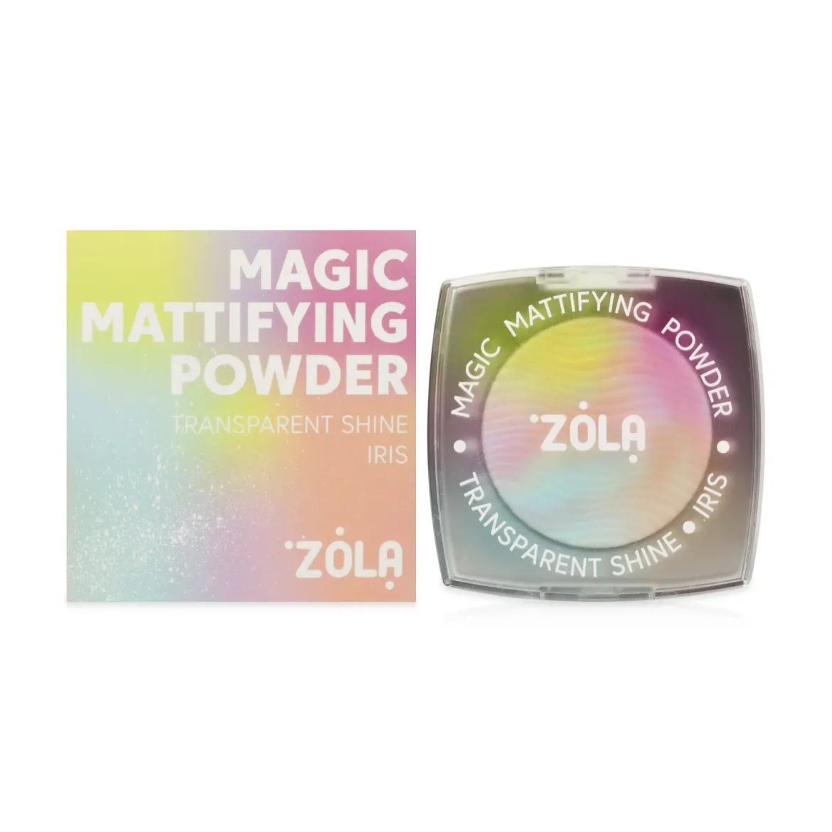 ZOLA Magic Mattifying Powder компактна пудра прозора