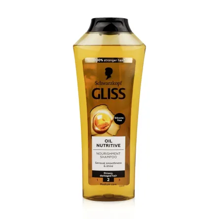 Gliss Oil Nutritive шампунь для сухого та пошкодженого волосся 400мл