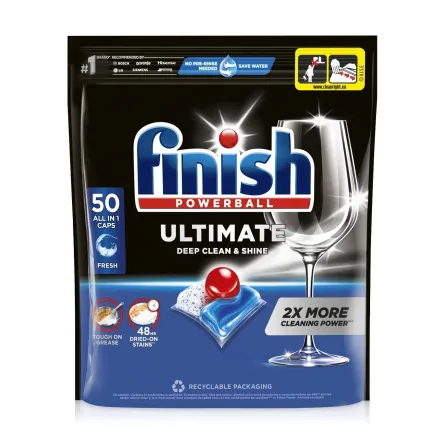 Finish Ultimate капсули для посудомийних машин all in 1* 50 шт.