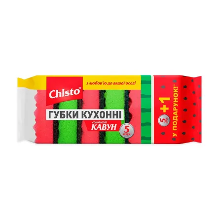 Chisto губка для посуду Кавун 6 шт.