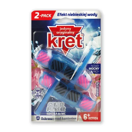 Kret Color Power блок для унітазу Water Lily 2 шт.