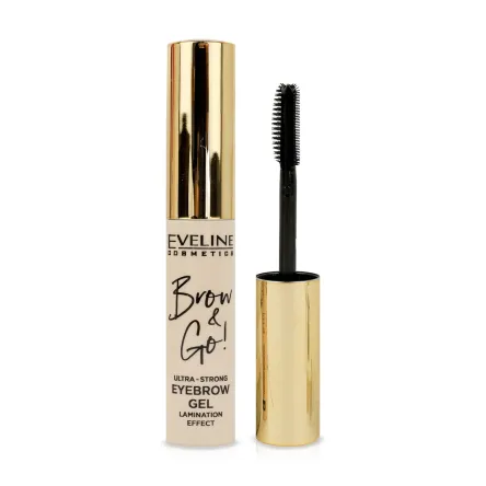 Eveline Cosmetics Brow & Go гель для брів з ефектом ламінації прозорий 6мл