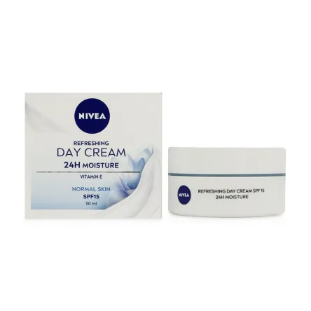 Nivea 24h Moisture крем денний освіжаючий для нормальної шкіри SPF15 50мл