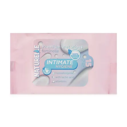 Naturelle вологі серветки д/інтимної гігієни Premium 15 шт.