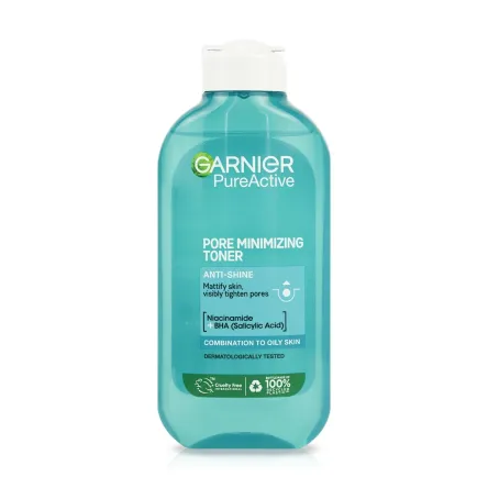 Garnier Чиста шкіра тонік очищаючий від чорних цяток і жирного блиску 200мл