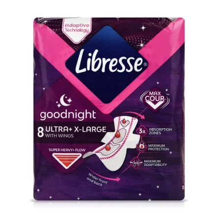 Libresse Goodnight прокладки ультра екстра лардж 8 шт.
