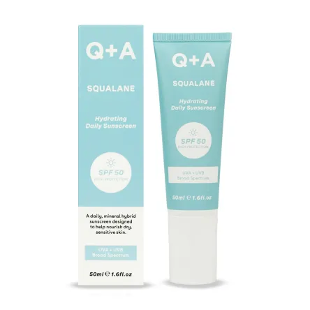 Q+A сонцезахисний крем для обличчя Squalane Hydrating Daily 50мл