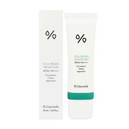 Dr. Ceuracle Cica Regen сонцезахисний гель для обличчя веганський SPF50 50мл