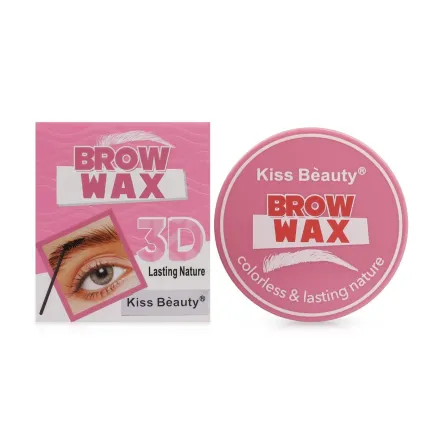 Kiss Beauty віск для фіксації брів з щіточкою Brow Wax 15г