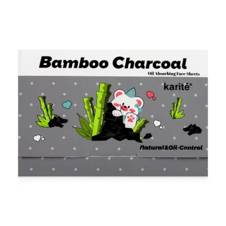 Karite матуючі серветки Bamboo Charcoal 100 шт.