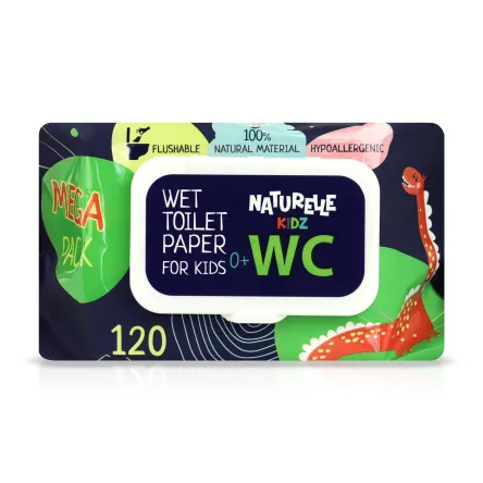 Naturelle KIDS вологий туалетний папір 120 шт.