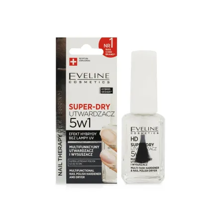 Eveline Cosmetics сушка для лаку і засіб для зміцнення 5в1 Super Dry 12мл