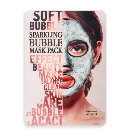 Chamos маска тканинна очищувальна бульбашкова Soft Bubble Mask 23мл