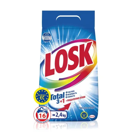 Losk порошок для прання гірське озеро 2.4кг