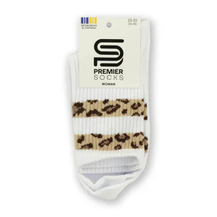 Premier Socks шкарпетки жіночі високі 14B35/1R леопард
