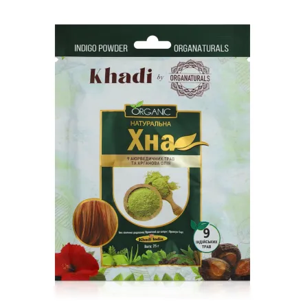 Khadi хна для волосся натуральна індійська з аюрведичними травами 25г