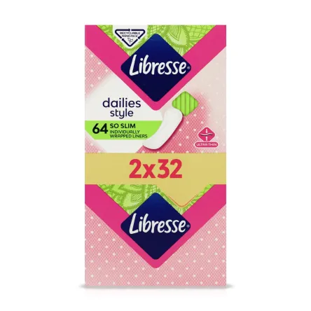 Libresse Dailies style щоденні прокладки So Slim 64 шт.