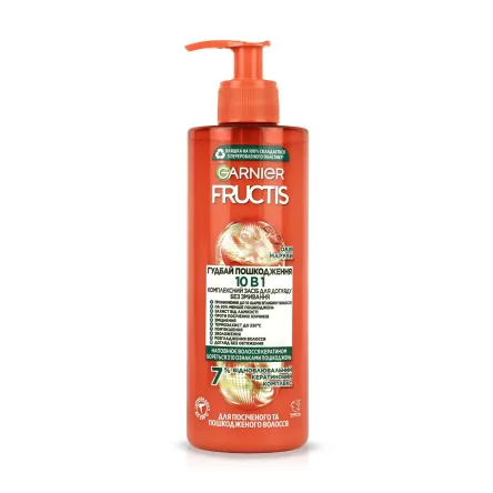 Fructis Гудбай Посічені Кінчики комплексний засіб 10в1 без змивання 400мл