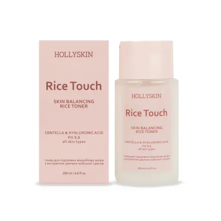 HOLLYSKIN Rice Touch тонер для підтримки мікробіому шкіри 200мл