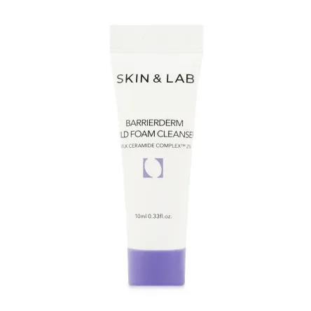 Skin&Lab Barrierderm міні пінка для вмивання м'яка очищувальна 10мл