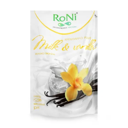 RoNi рідке мило дой-пак з гліцерином milk&vanilla* 450мл