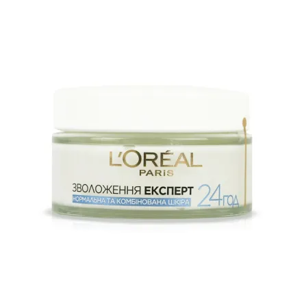 L'Oreal Paris Зволоження Експерт крем зволожуючий для нормальної та комбінованої шкіри 50мл
