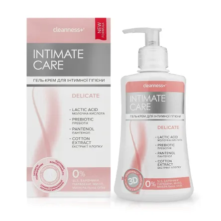 Cleanness+ Intimate Care гель-крем для інтим.гігієни Delicate 310мл