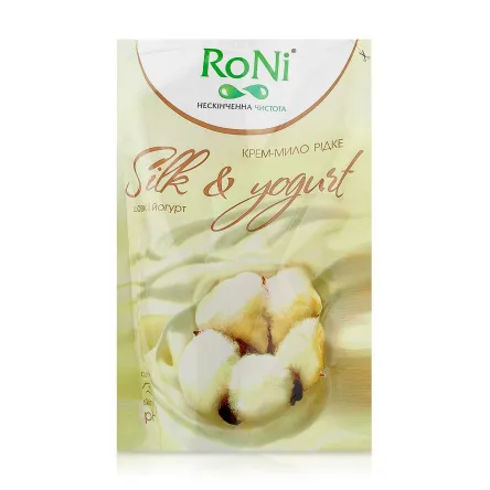 RoNi рідке мило дой-пак з гліцерином silk&yogurt* 450мл