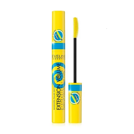 Eveline Cosmetics Extension Volume туш для вій Push-Up Volume and Curl чорна 10мл