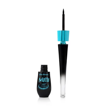 Kiss Beauty Matte рідка підводка для очей - циркуль матова чорна