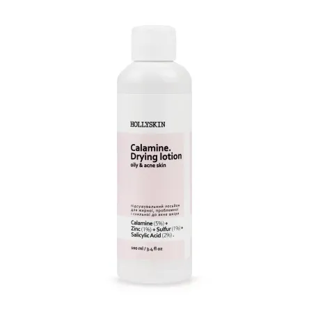 HOLLYSKIN Calamine лосьйон підсушувальний для проблемної шкіри 100мл