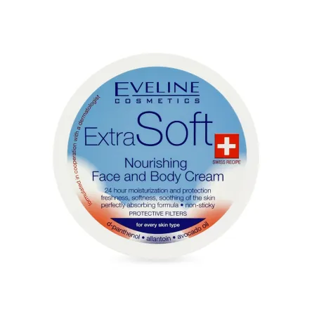 Eveline Cosmetics Extra Soft універсальний крем живильний для всіх типів шкіри 200мл