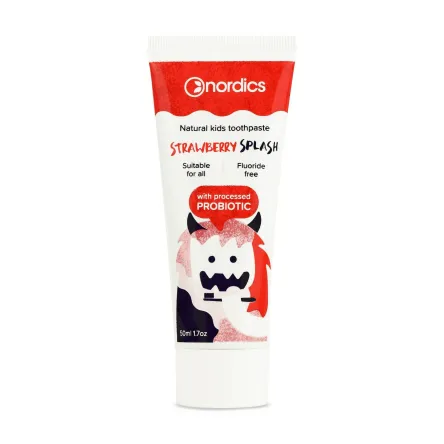 Nordics дитяча зубна паста Strawberry Splash 50мл