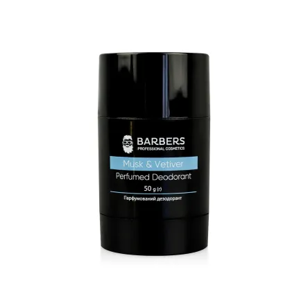 Barbers дезодорант стік чоловічий парфумований Musk & Vetiver 50г