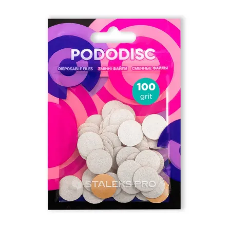 Staleks Pro змінні файли для подо-диску 100 грит PDF-15-100w 50 шт.