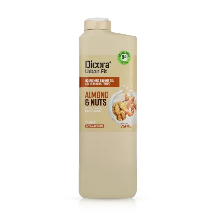 Dicora Urban Fit крем-гель для душу Vit B Almonds & Nuts зволоження 750мл