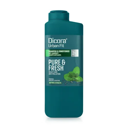 Dicora Urban Fit шампунь-кондиціонер 2in1 Pure & Fresh проти лупи 400мл